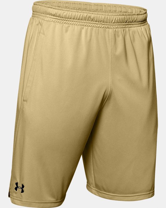 Men's UA Locker 9" Pocketed Shorts, Yellow, pdpMainDesktop image number 4